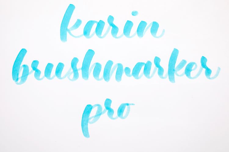 Karin Brushmarker Pros are great pens for big, flowy hand lettering.