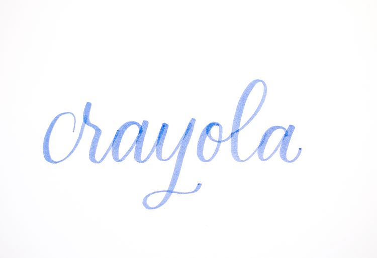 Crayola markers are a great beginner's pen for handlettering.